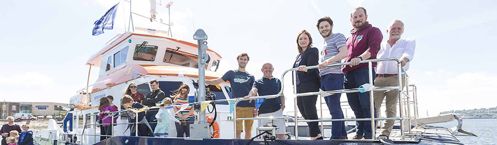 Iwan Rheon, Star of Game of Thrones, launched the RV Mary Anning at the Urdd Eisteddfod 