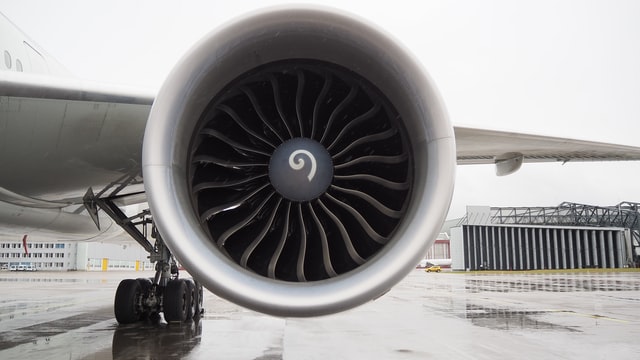 Aeroplane engine turbine