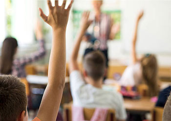 Children in a classroom