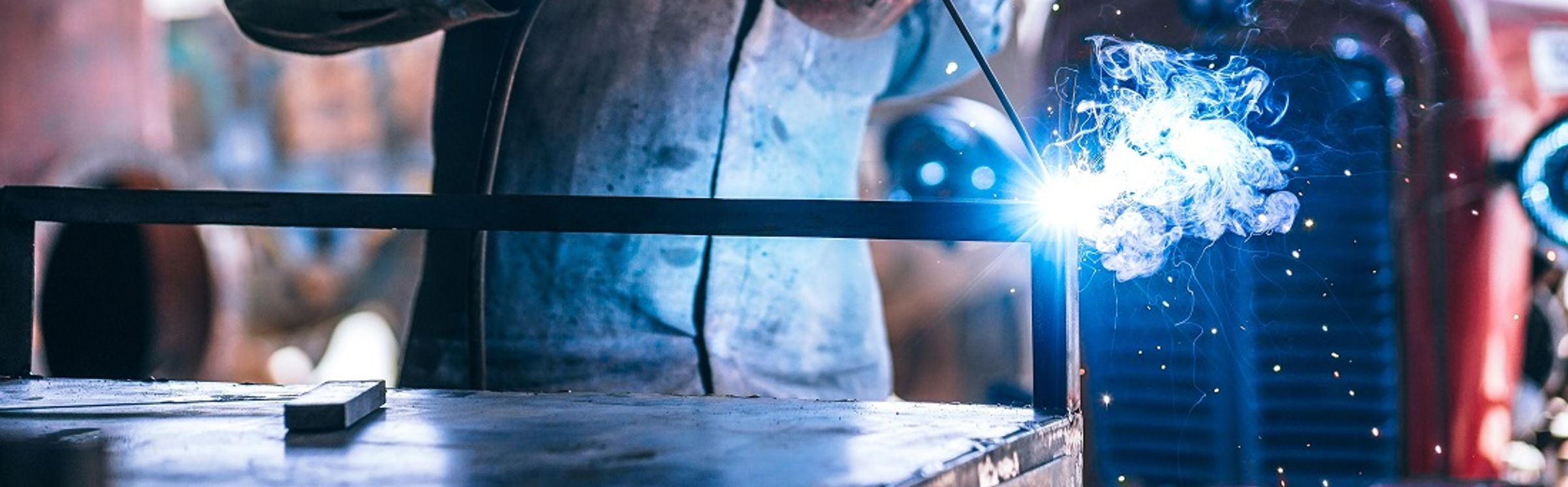 Image of steel being cut