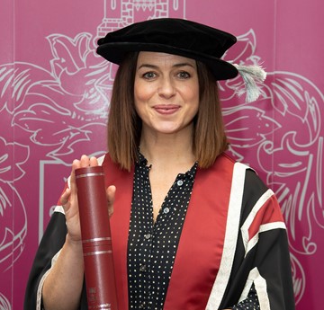 Eve Myles graduating