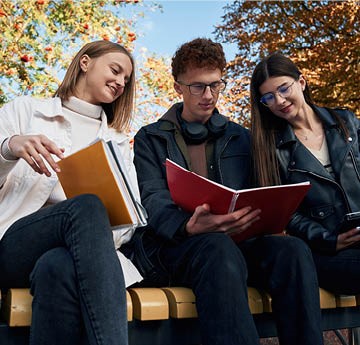 Students chatting 