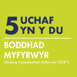 5 UCHAF YN Y DU 