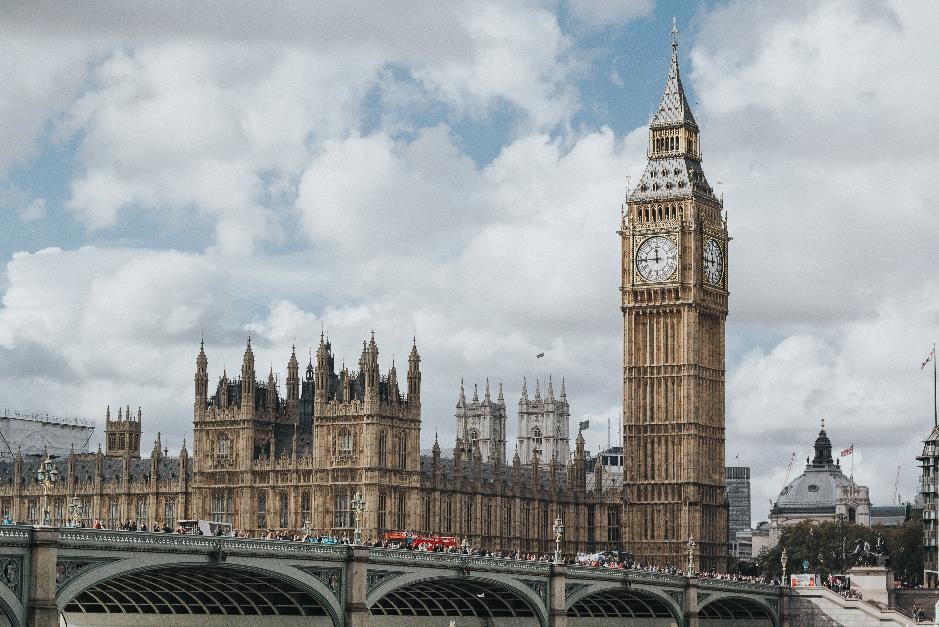 Big Ben and the Houses of Parliament. 