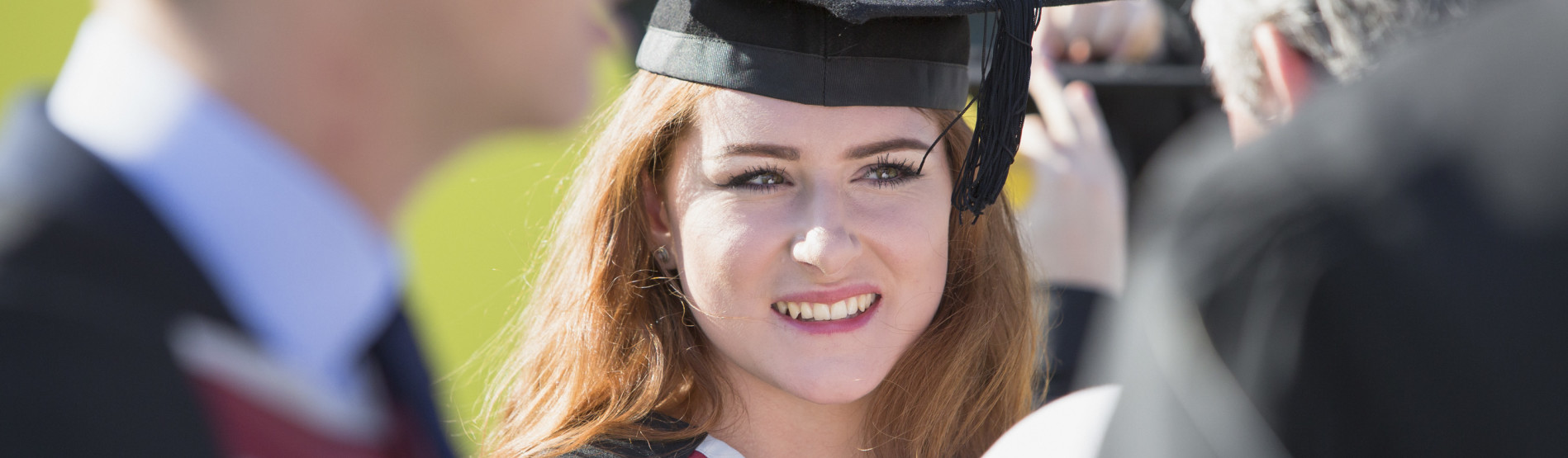 Girl at graduation