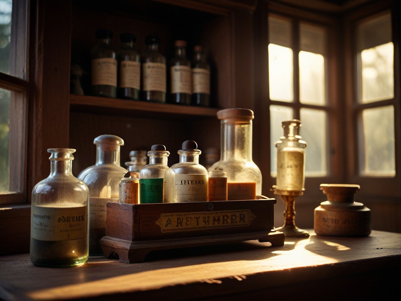 medicine bottles