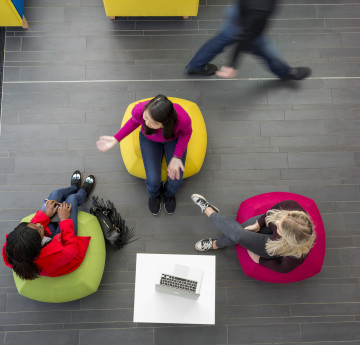 students sitting