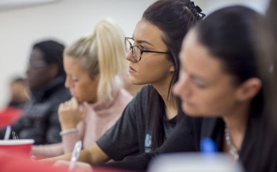 students studying