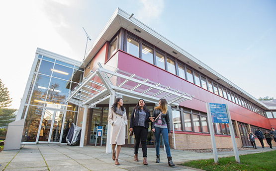 Students walking out of lectures on Singleton Park Campus