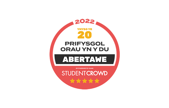 Logo StudentCrowd Ymysg yr 20 Prifysgol orau yn y DU