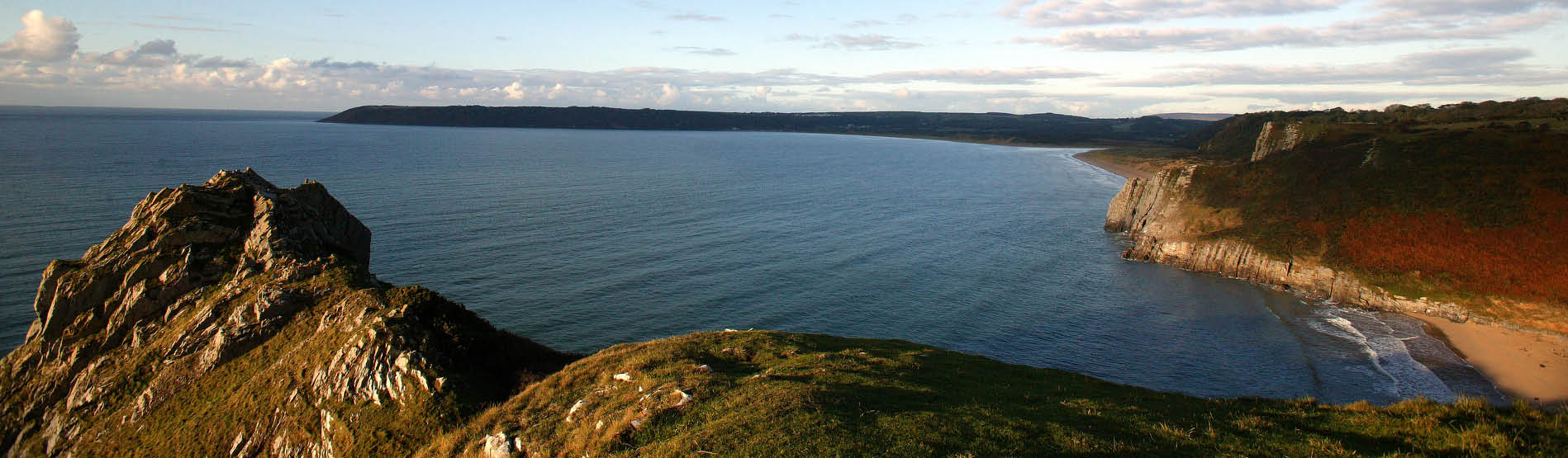 three cliffs bay