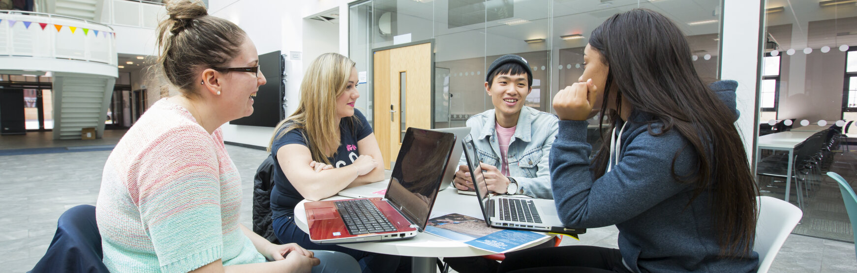 Students busy with groupwork