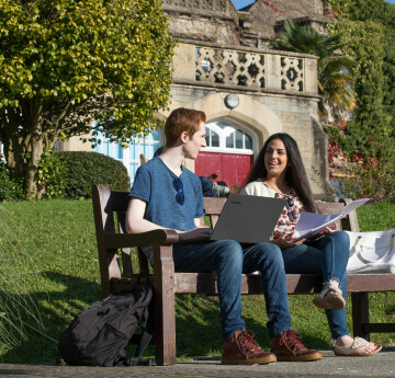 Students on laptops