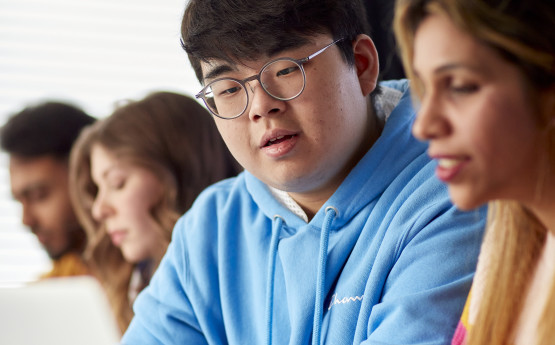 Students in discussion