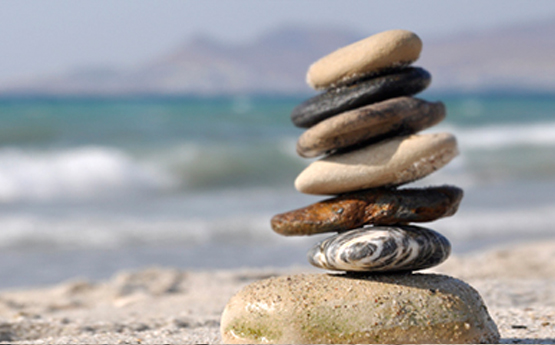 Image of rocks balancing on top of each other