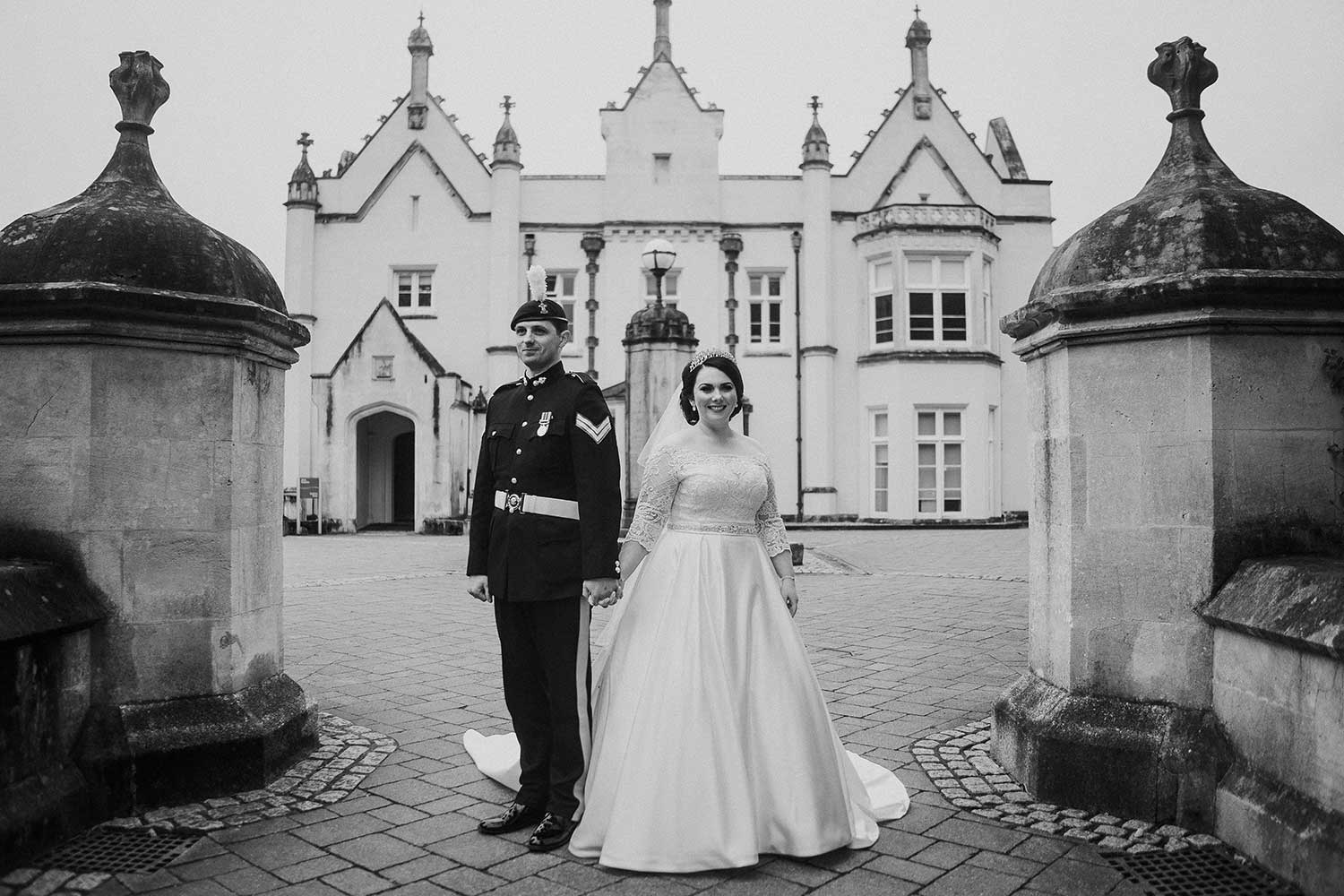 gareth and bethan on their wedding day