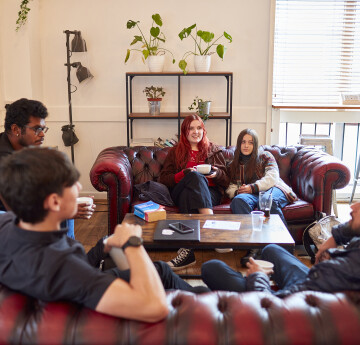 Students chatting 