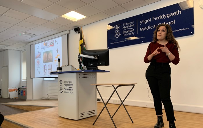 PhD student wins Swansea University 3MT competition final