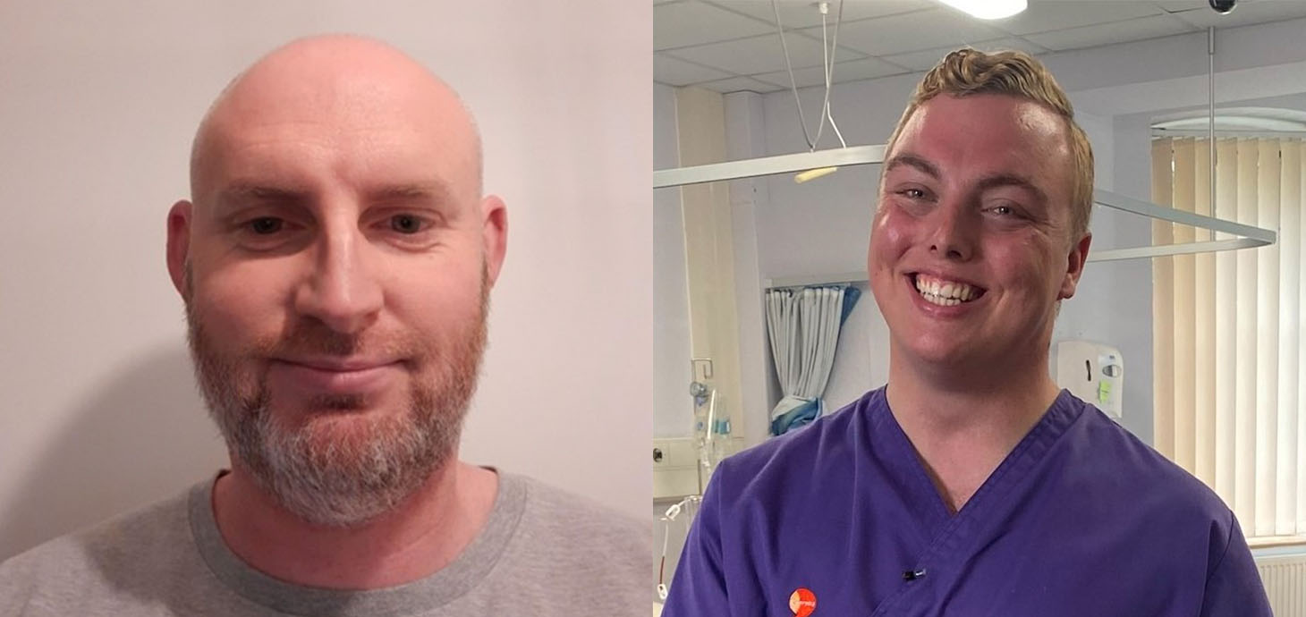 Swansea University student nurses in running for top honours - Simon James and Stuart Michael John Denman.