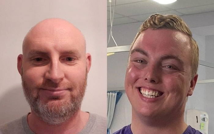 Swansea University student nurses in running for top honours - Simon James and Stuart Michael John Denman.