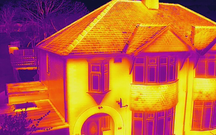 Heat loss from a house