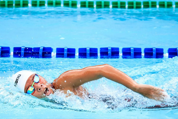 Woman swimming