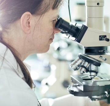 Chemical engineering students in a lab