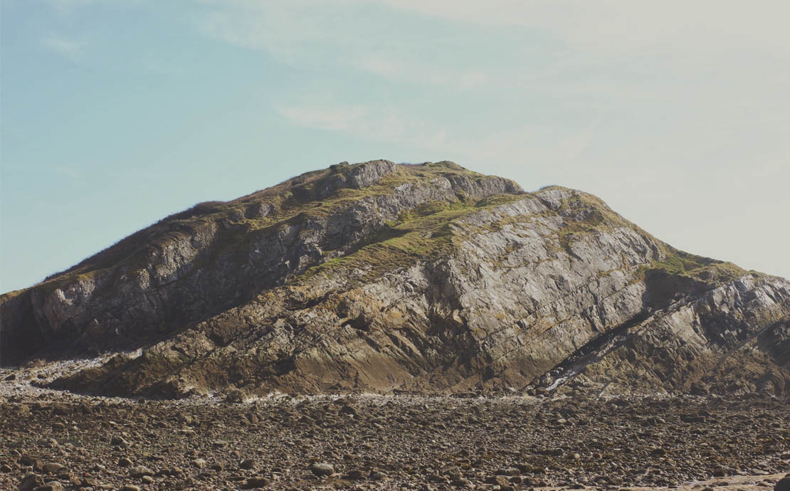 A photo of the Gower coastline