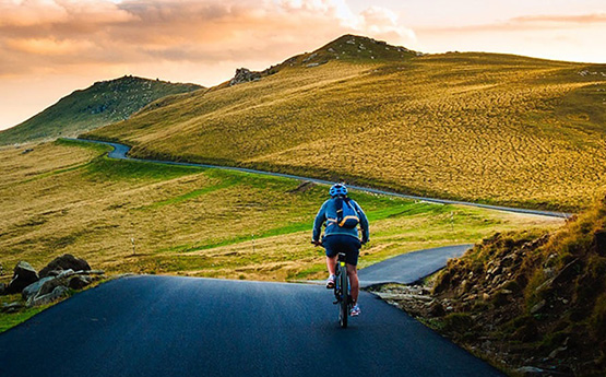 Mountain cyclist