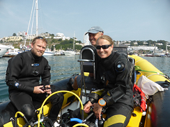 Hanna Nuuttila on boat